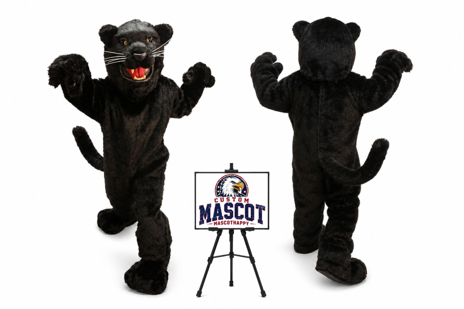 Fierce Panther Mascot Costume Fierce Panther Mascot Costume