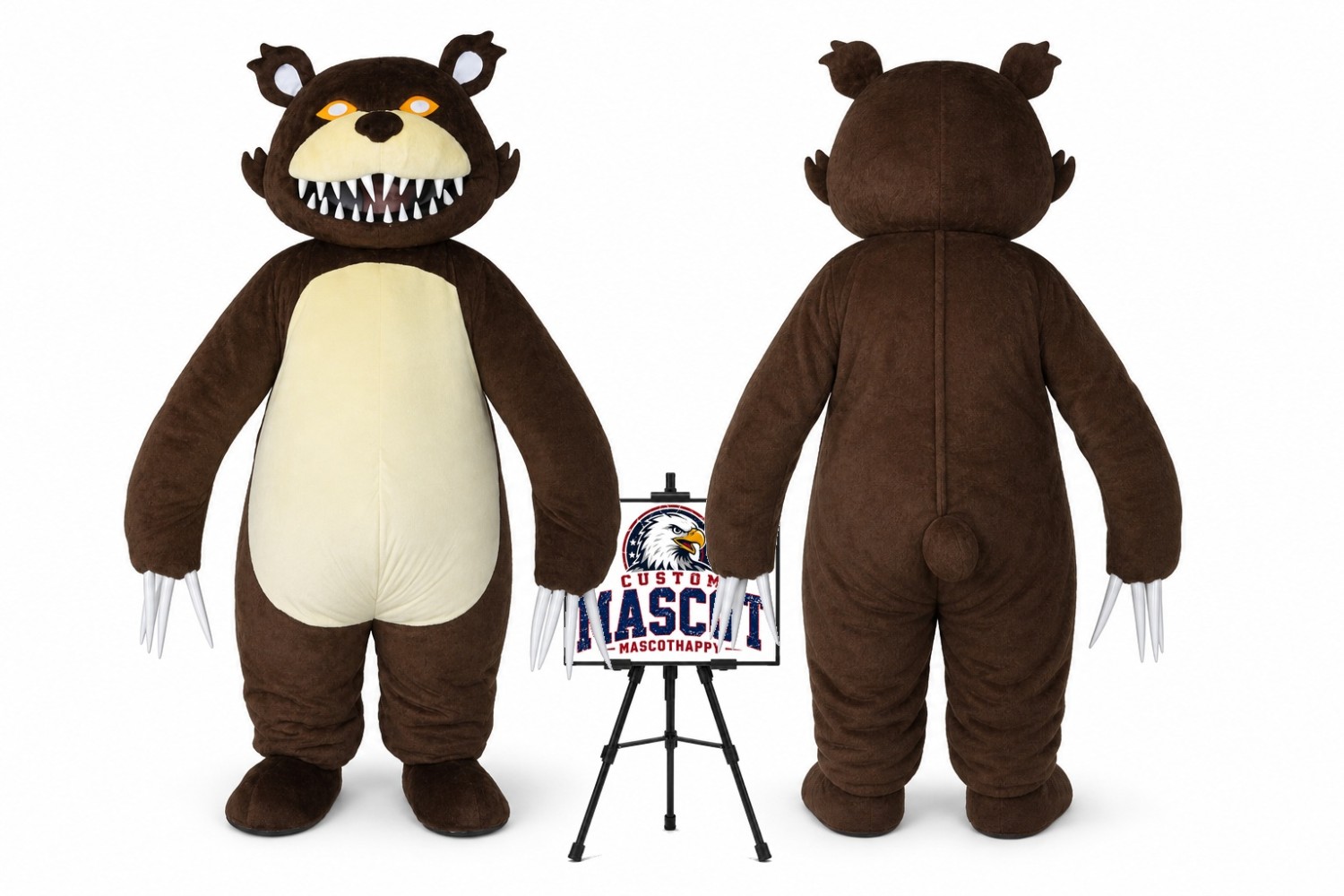 Fierce Fear Bear Mascot Costume Fierce Fear Bear Mascot Costume