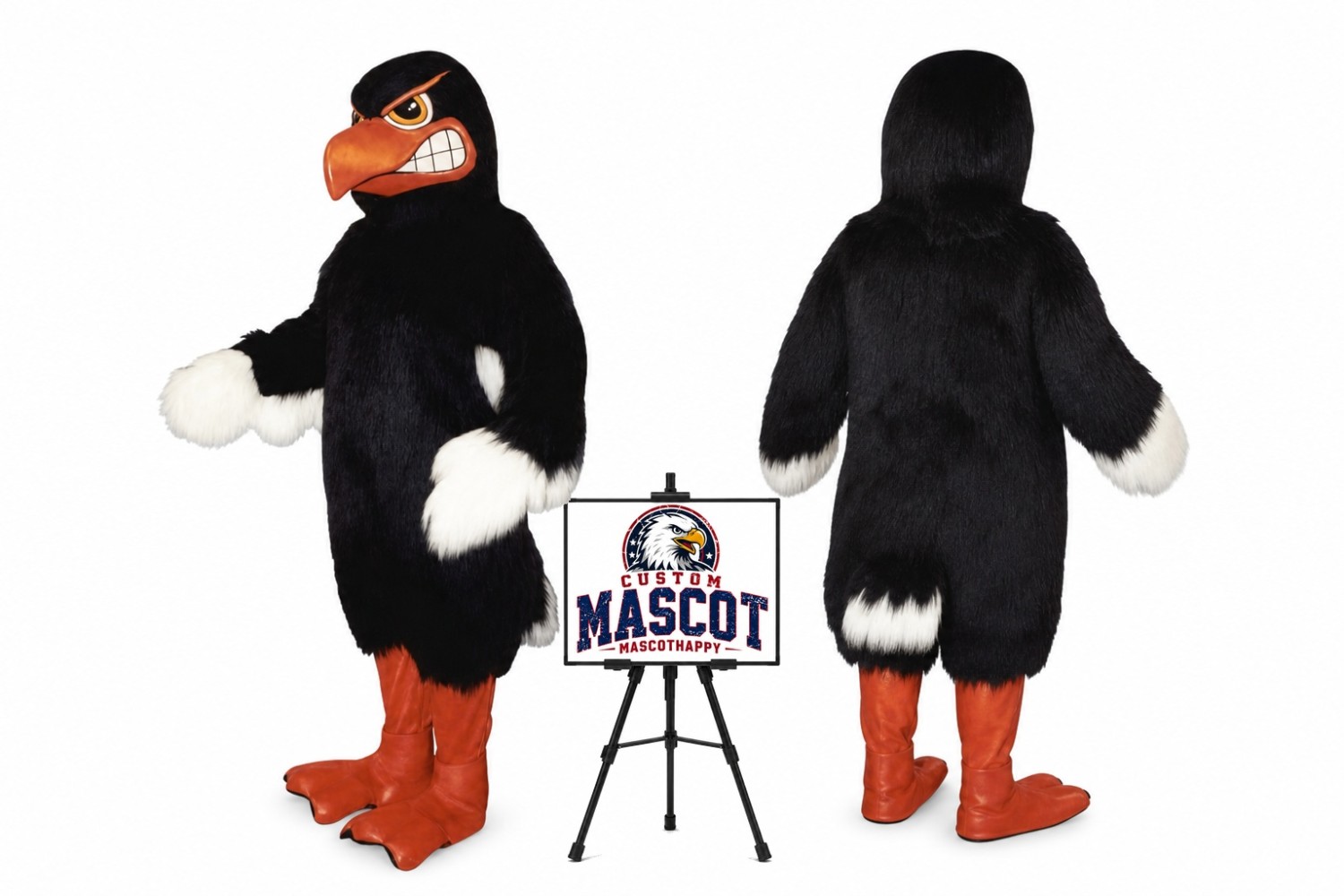 Fighting Hawk Mascot Costume Fighting Hawk Mascot Costume