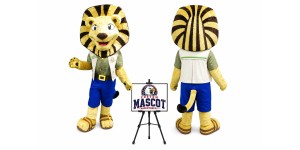 Folly Lion Mascot Costume Folly Lion Mascot Costume