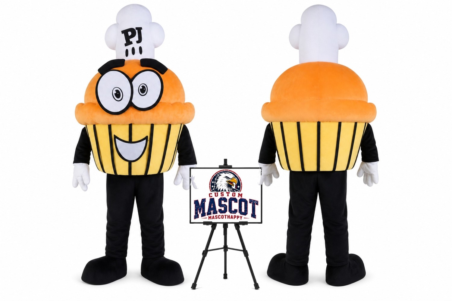 Food Cake Cartoon Mascot Costume for Food Events Food Cake Cartoon Mascot Costume for Food Events