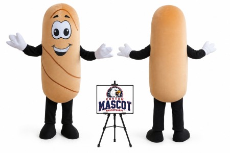 French Bread Mascot Costume for Food Events