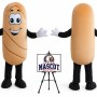French Bread Mascot Costume for Food Events