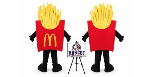 French Fries Mascot Costume French Fries Mascot Costume