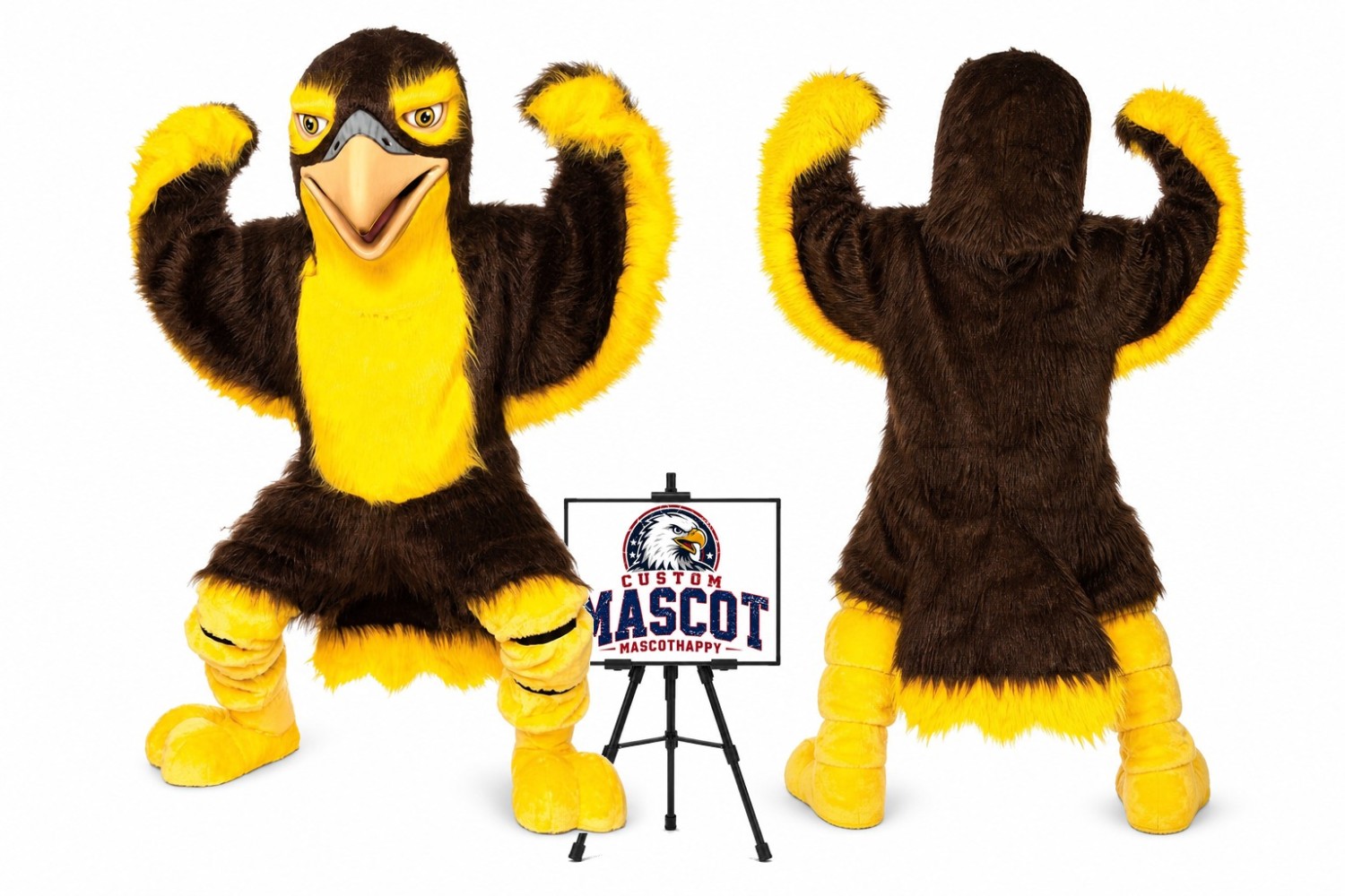 Friendly Falcon Eagle Mascot Costume Friendly Falcon Eagle Mascot Costume
