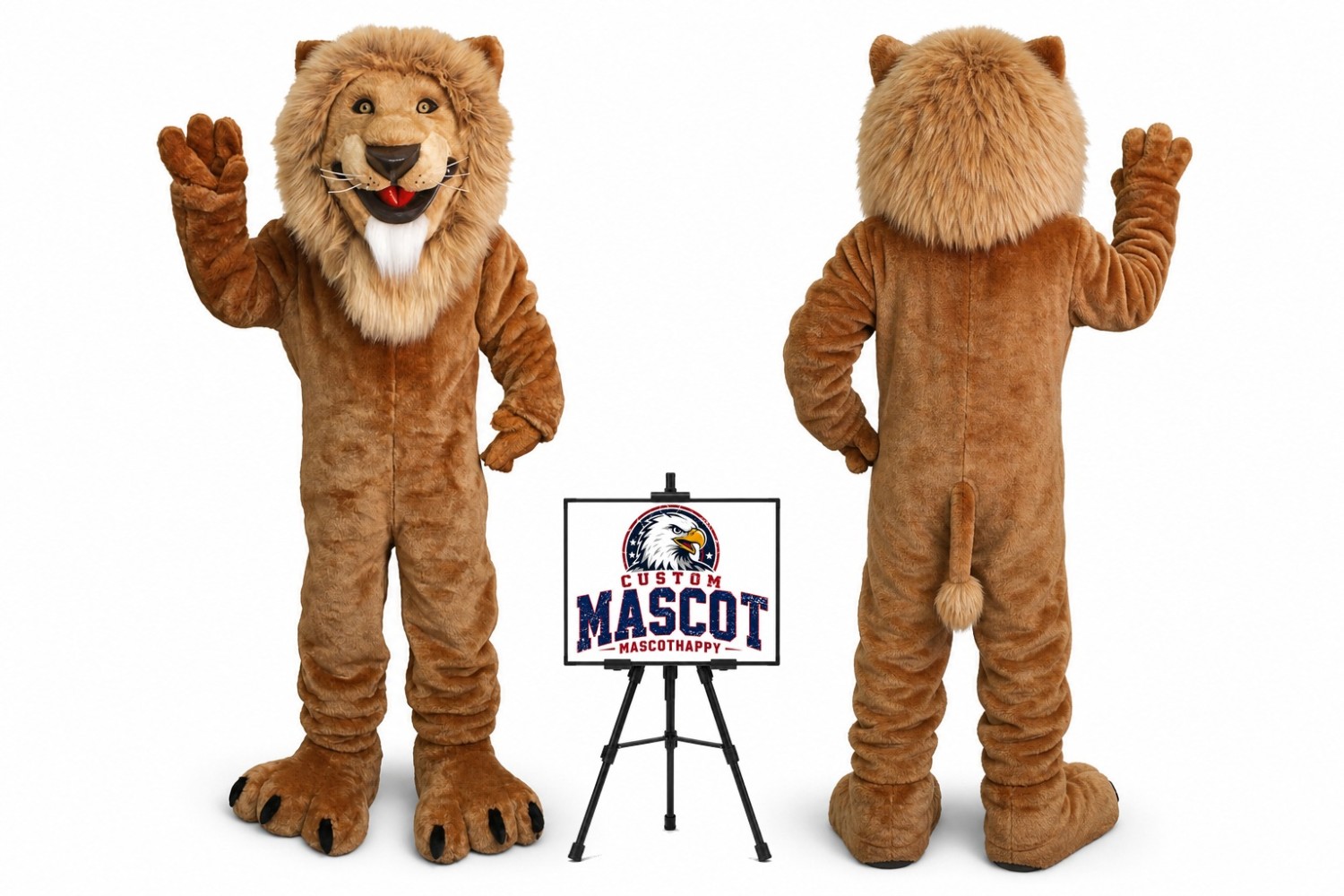Friendly Lion Mascot Costume Friendly Lion Mascot Costume