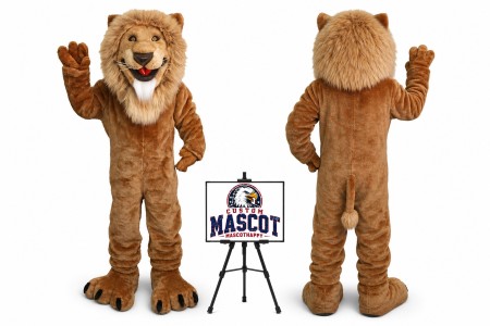 Friendly Lion Mascot Costume