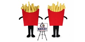 Fries Mascot Costume Fries Mascot Costume