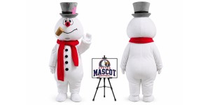 Frosty Snowman Mascot Costume for Christmas Events Frosty Snowman Mascot Costume for Christmas Events
