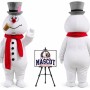Frosty Snowman Mascot Costume for Christmas Events