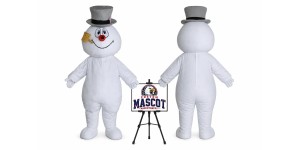 Frosty Snowman Mascot Costume for Christmas Events Frosty Snowman Mascot Costume for Christmas Events