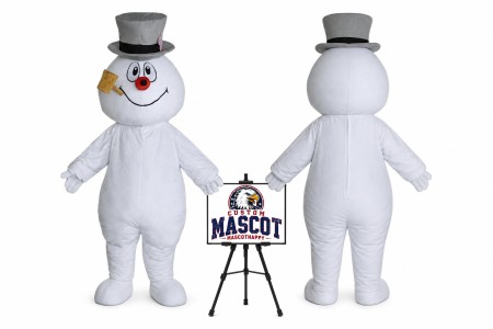 Frosty Snowman Mascot Costume for Christmas Events