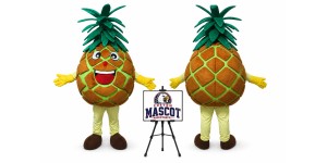 Fruit Cartoon Pineapple Mascot Costume for Food Events Fruit Cartoon Pineapple Mascot Costume for Food Events