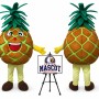 Fruit Cartoon Pineapple Mascot Costume for Food Events