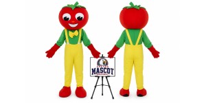 Fruit Cartoon Tomato Mascot Costume Fruit Cartoon Tomato Mascot Costume