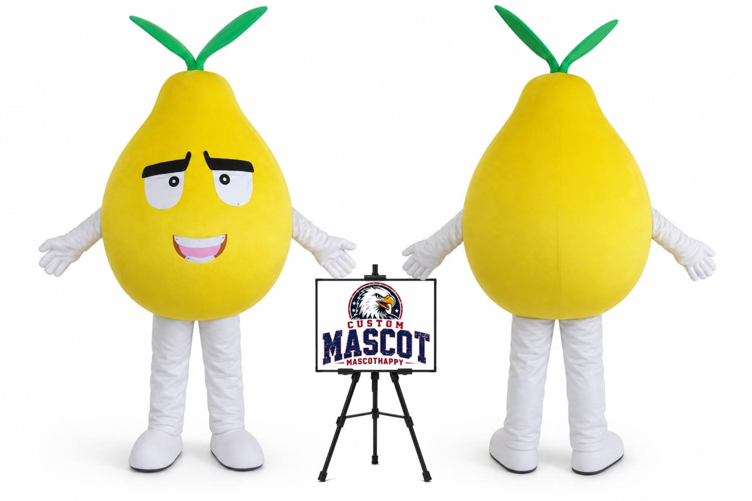Fruit Plant Pear Mascot Costume Fruit Plant Pear Mascot Costume