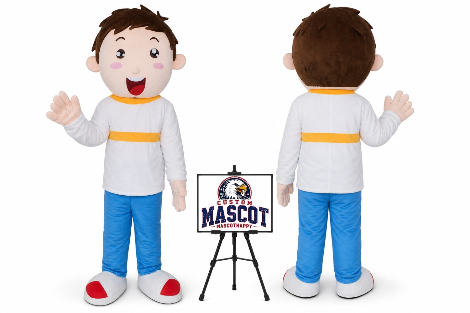 Funny Boy Mascot Costume Funny Boy Mascot Costume