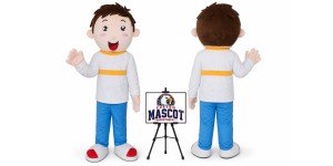 Funny Boy Mascot Costume Funny Boy Mascot Costume
