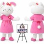 Funny Bunny Rabbit Girl Mascot Costume for Easter Events
