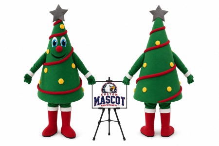 Funny Christmas Tree Mascot Costume for Christmas Events