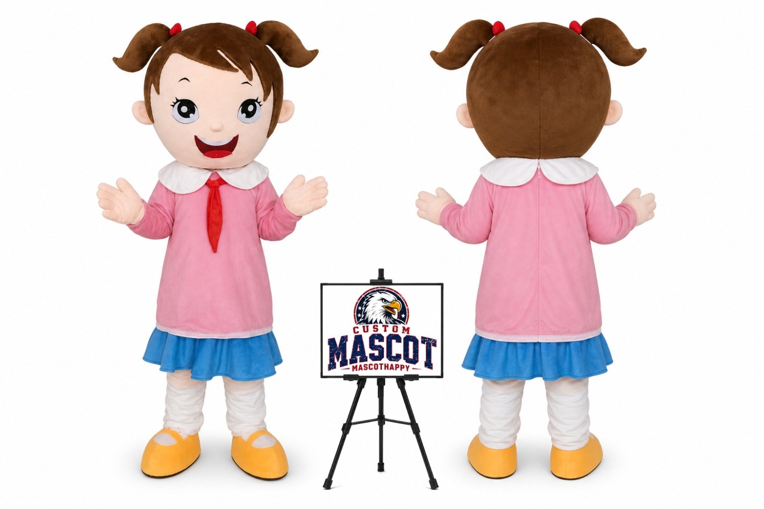 Funny Girl Mascot Costume Funny Girl Mascot Costume