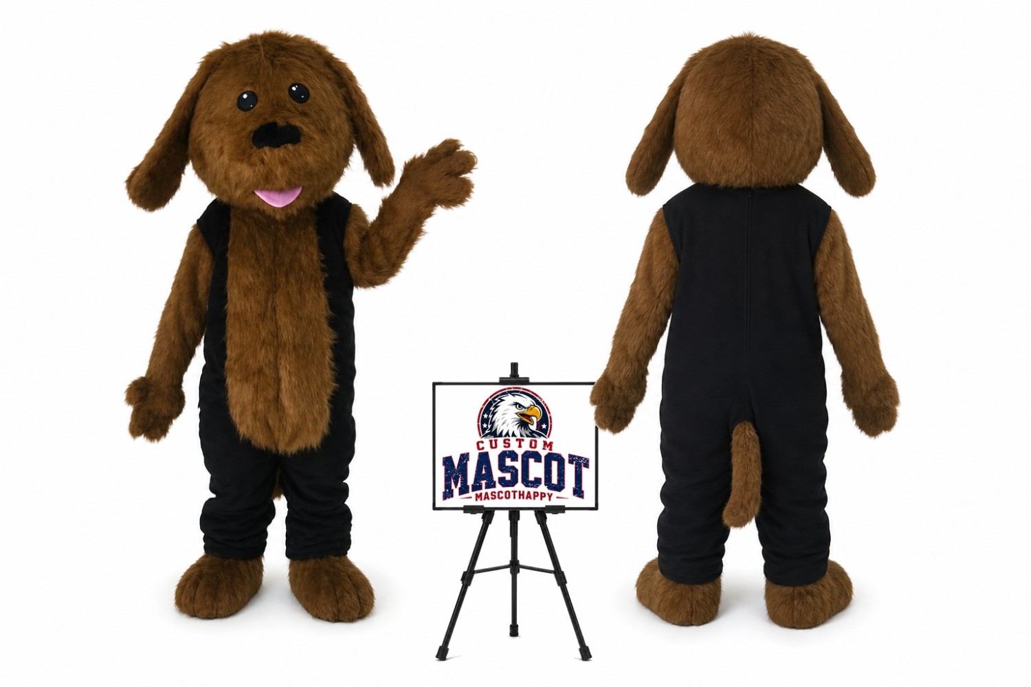 Furry Dog Mascot Costume Furry Dog Mascot Costume