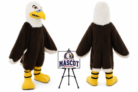 Furry Eagle Mascot Costume
