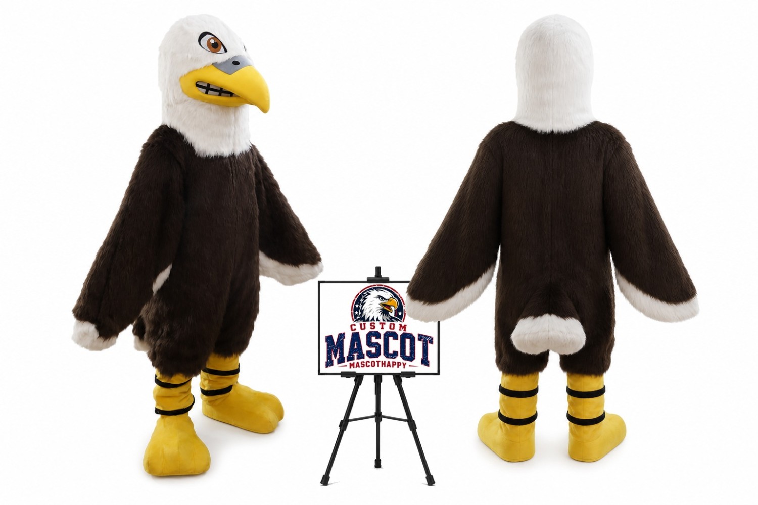 Furry Eagle Mascot Costume Furry Eagle Mascot Costume
