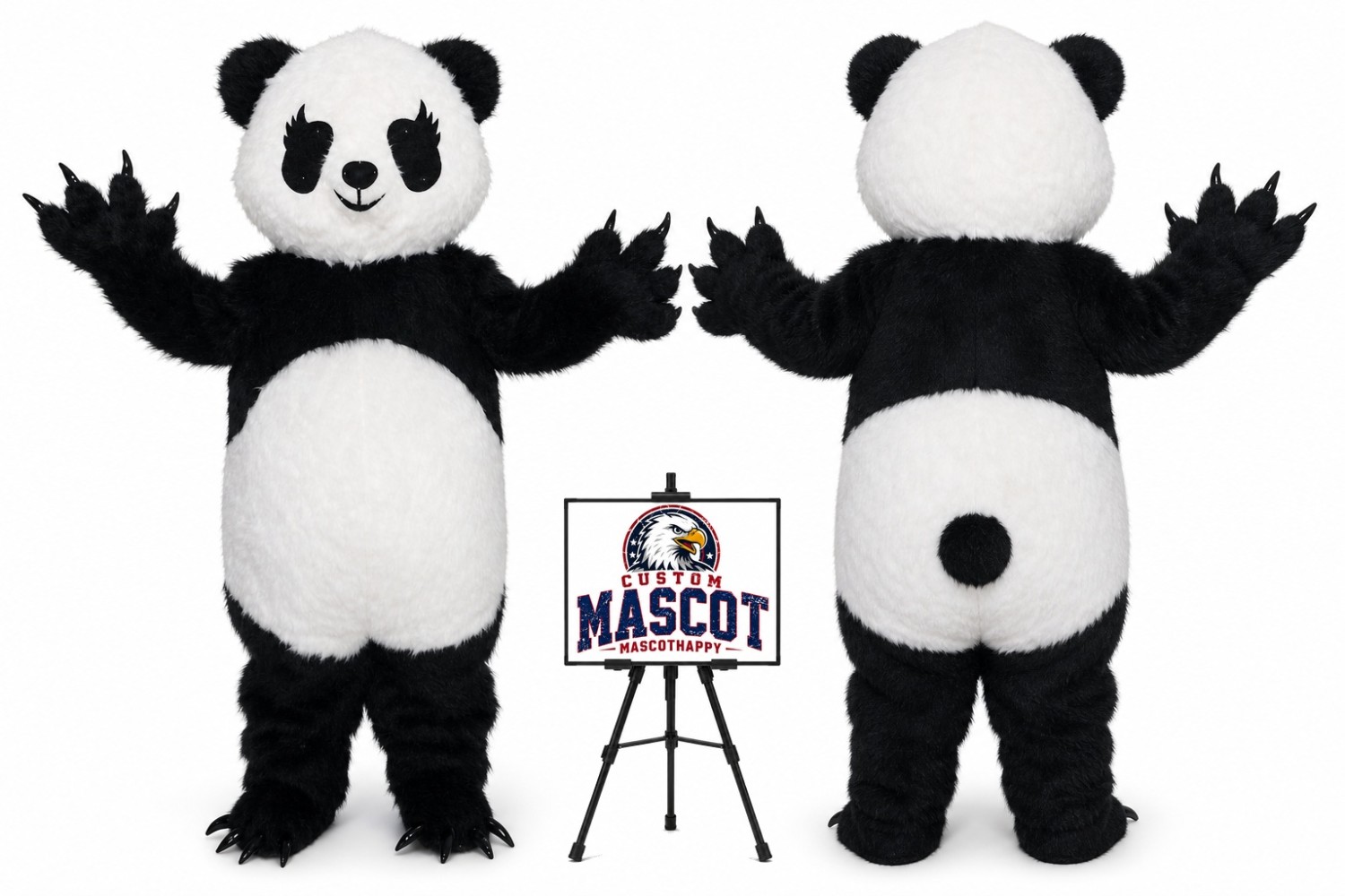 Furry Panda Mascot Costume Furry Panda Mascot Costume