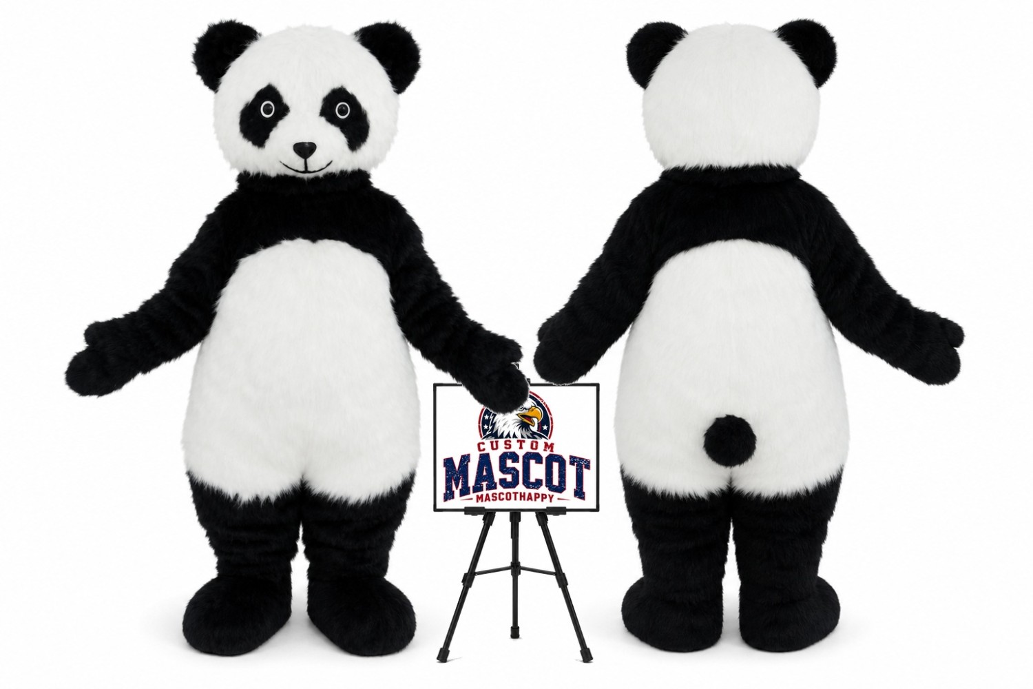 Furry Panda Mascot Costume Furry Panda Mascot Costume