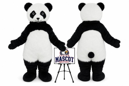 Furry Panda Mascot Costume