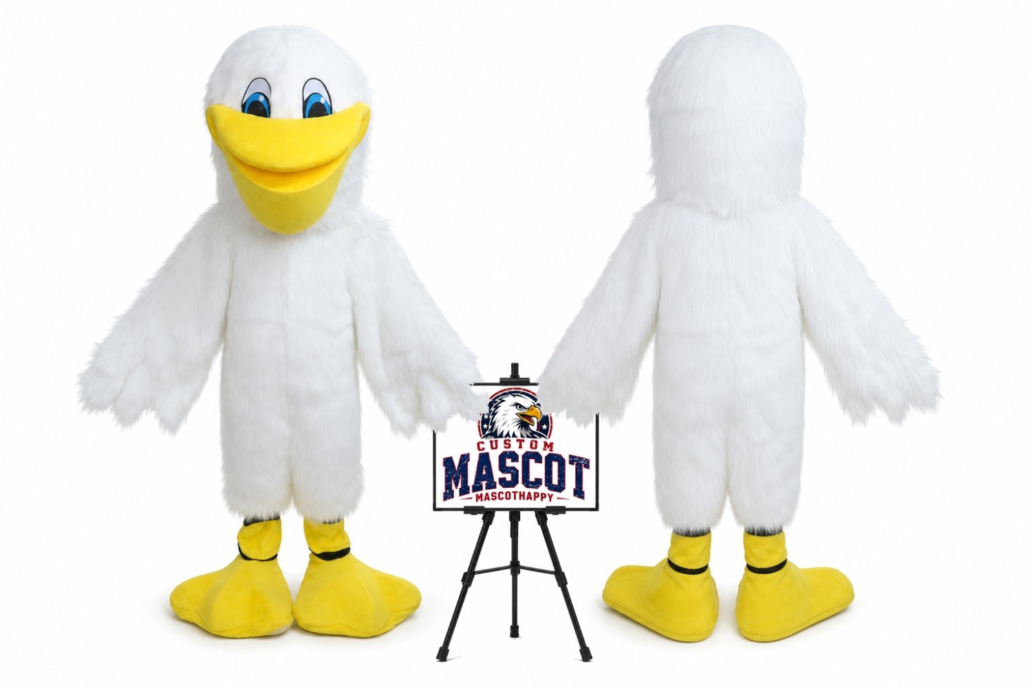 Furry Adult Pelican Bird Mascot Costume Furry Adult Pelican Bird Mascot Costume