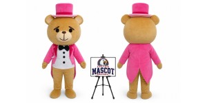Gentleman Bear Mascot Costume Gentleman Bear Mascot Costume