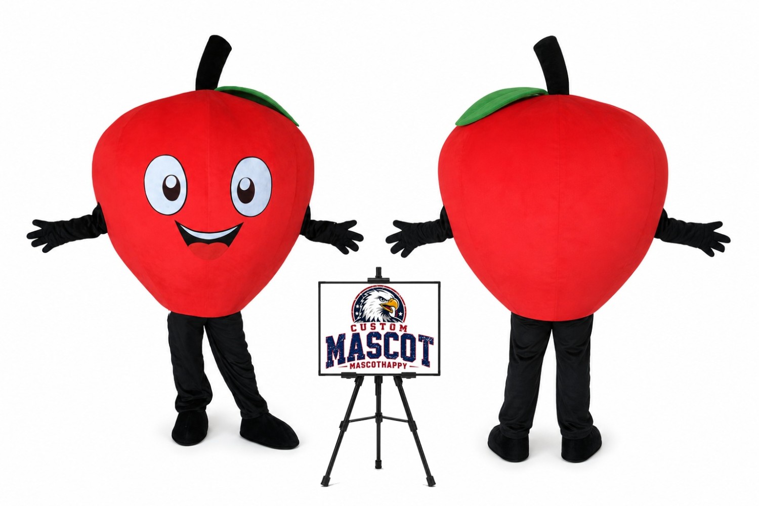 Giant Apple Mascot Costume for Food Events Giant Apple Mascot Costume for Food Events