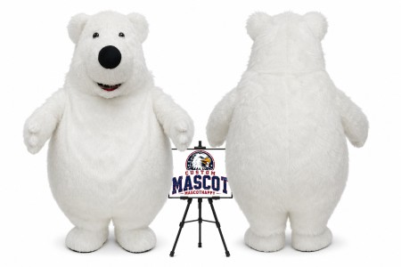 Giant Big Fat Polar Bear Mascot Costume