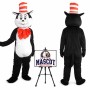 Giant Cat In The Hat Mascot Costume
