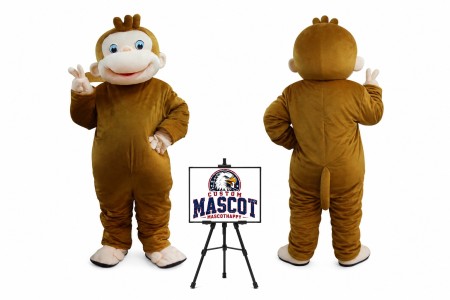 Giant Curious George Monkey Mascot Costume