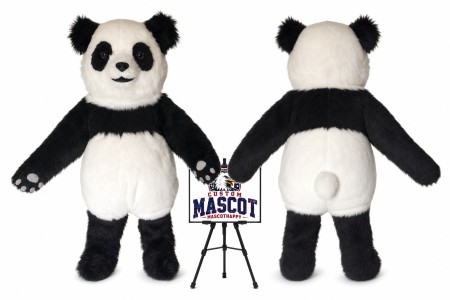 Giant Panda Long Hair Mascot Costume