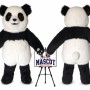 Giant Panda Long Hair Mascot Costume