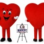 Giant Heart Mascot Costume