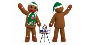 Gingerbread Man Mascot Costume for Food Events Gingerbread Man Mascot Costume for Food Events
