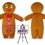 Gingerbread Man Mascot Costume for Food Events