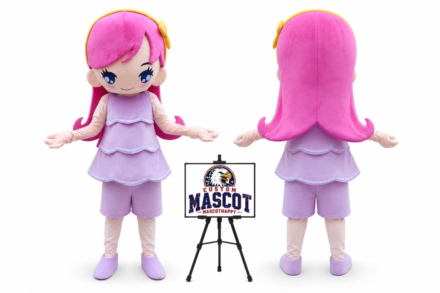 Girl Mascot Costume Girl Mascot Costume