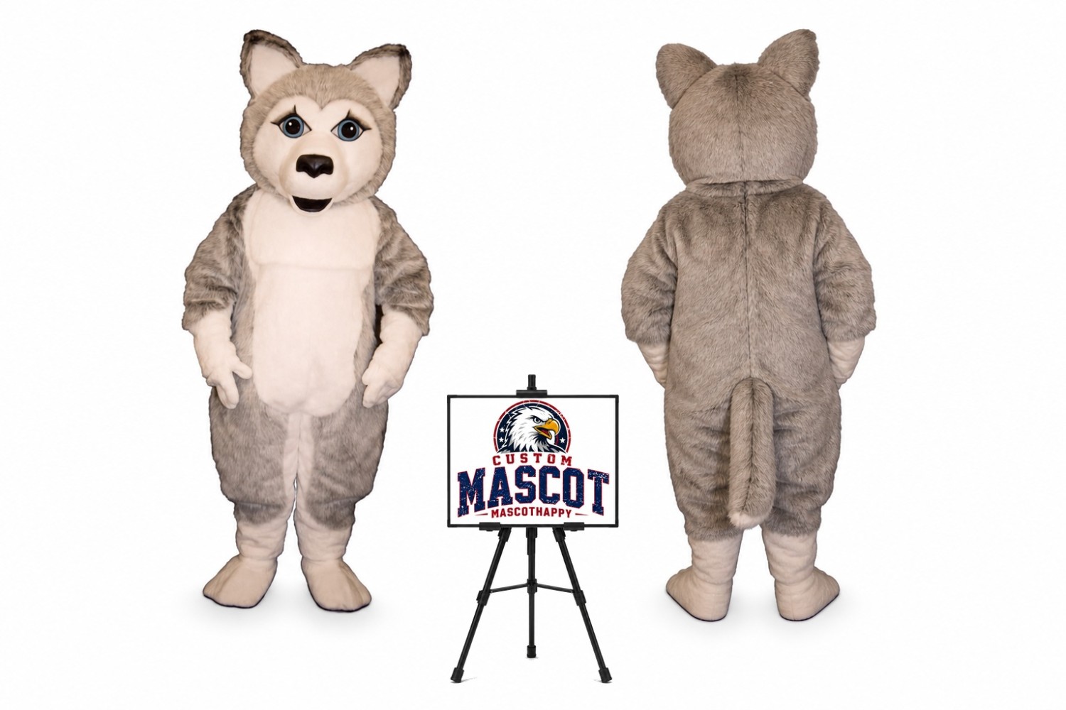 Girl Wolf Mascot Costume Girl Wolf Mascot Costume