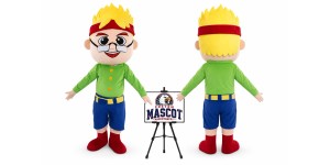 Glasses Male Mascot Costume Glasses Male Mascot Costume