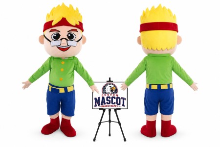 Glasses Male Mascot Costume