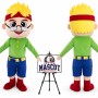 Glasses Male Mascot Costume