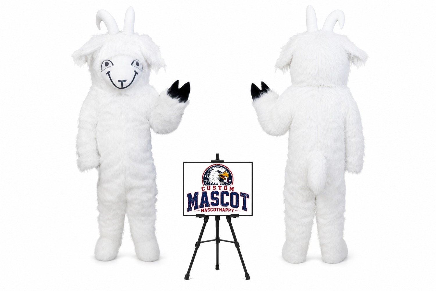 Goat Sheep Long Hair Mascot Costume Goat Sheep Long Hair Mascot Costume