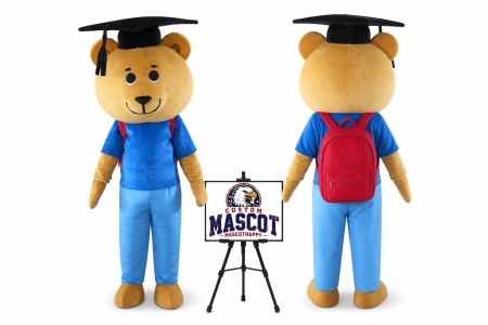 Graduate Bear Mascot Costume