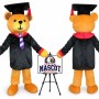 Graduate Teddy Bear Mascot Costume